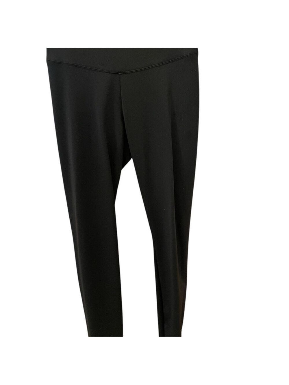 White House Black Market Runway Leggings, Shiny Black, Size 4, 88% Nylon.